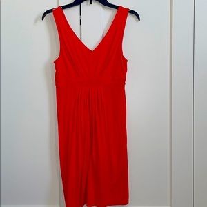 LOFT Red V-Neck Dress